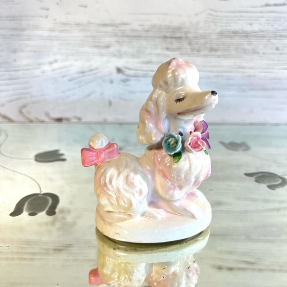 napcoware Other - Vintage poodle napco ware figurine pink white poodle retro